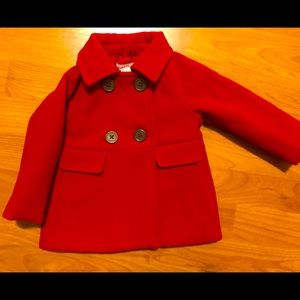 Joe Fresh Red baby girl Coat 3-6 months